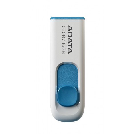 ADATA | C008 | 16 GB | USB 2.0 | White/Blue - 3
